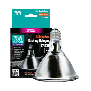 Arcadia Reptile GoldenSun Reptile Halogen Heat Lamp, 75 Watt