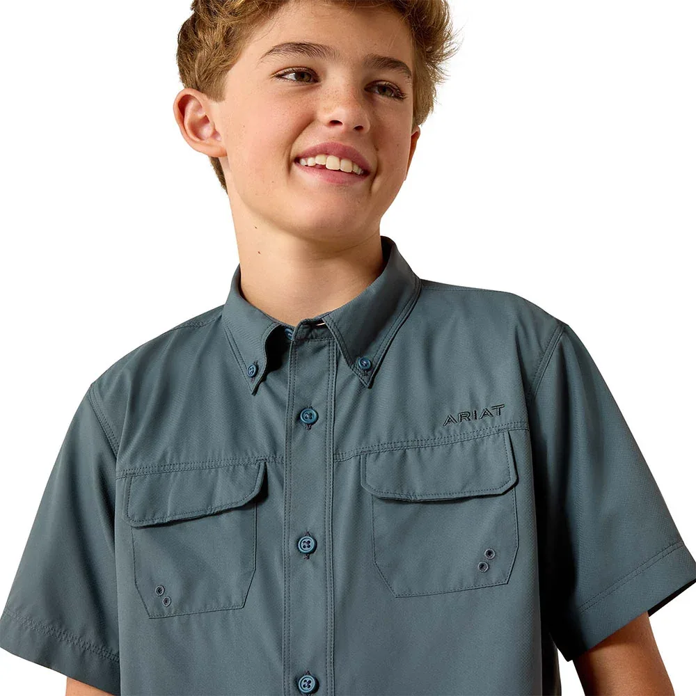 Ariat Boy's Dark Slate VentTek Outbound Shirt - Image 2