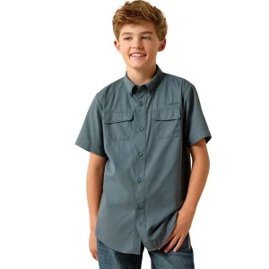 Ariat Boy's Dark Slate VentTek Outbound Shirt