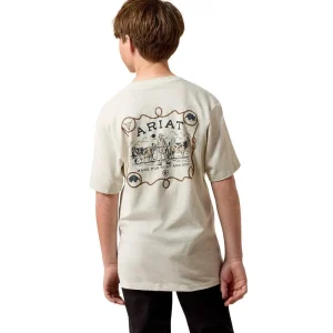 Ariat Boy's Oatmeal Bandana Bandit Tee Shirt