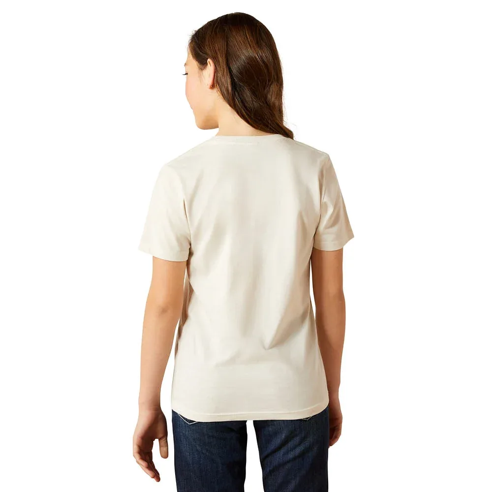 Ariat Girl's Wild Like The West Natural Tee Shirt - Image 2