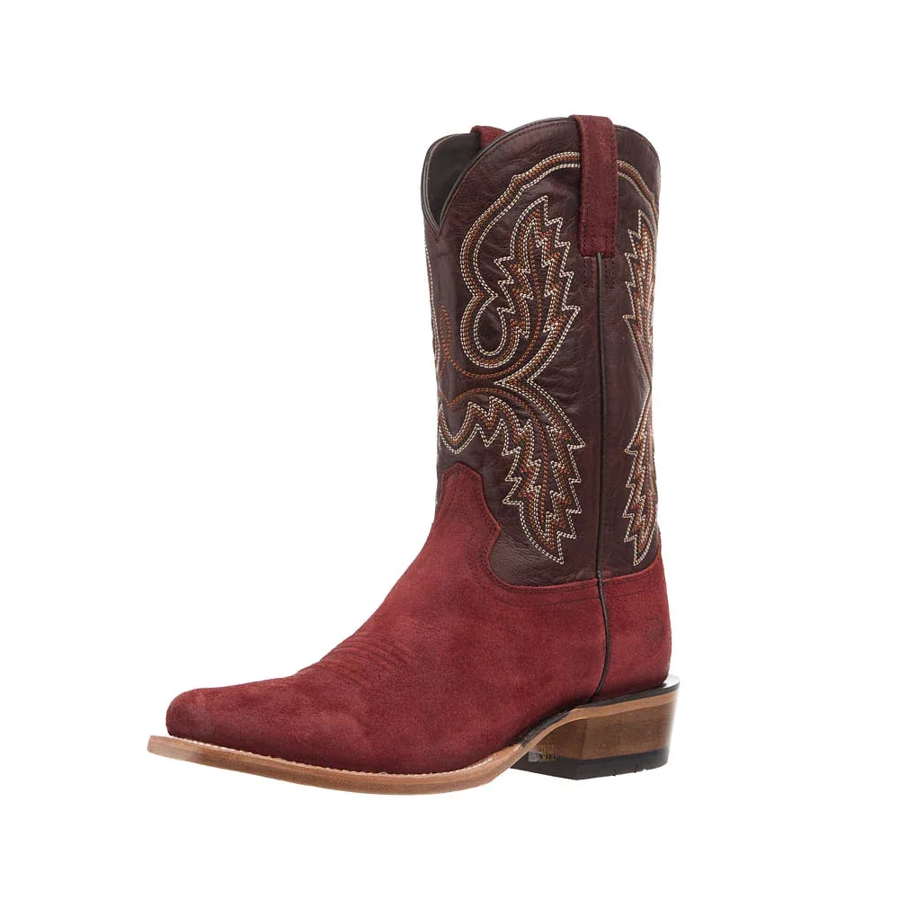Ariat Men's Futurity Cashout Tuscan Red Vamp 12in Brown Butter Top
