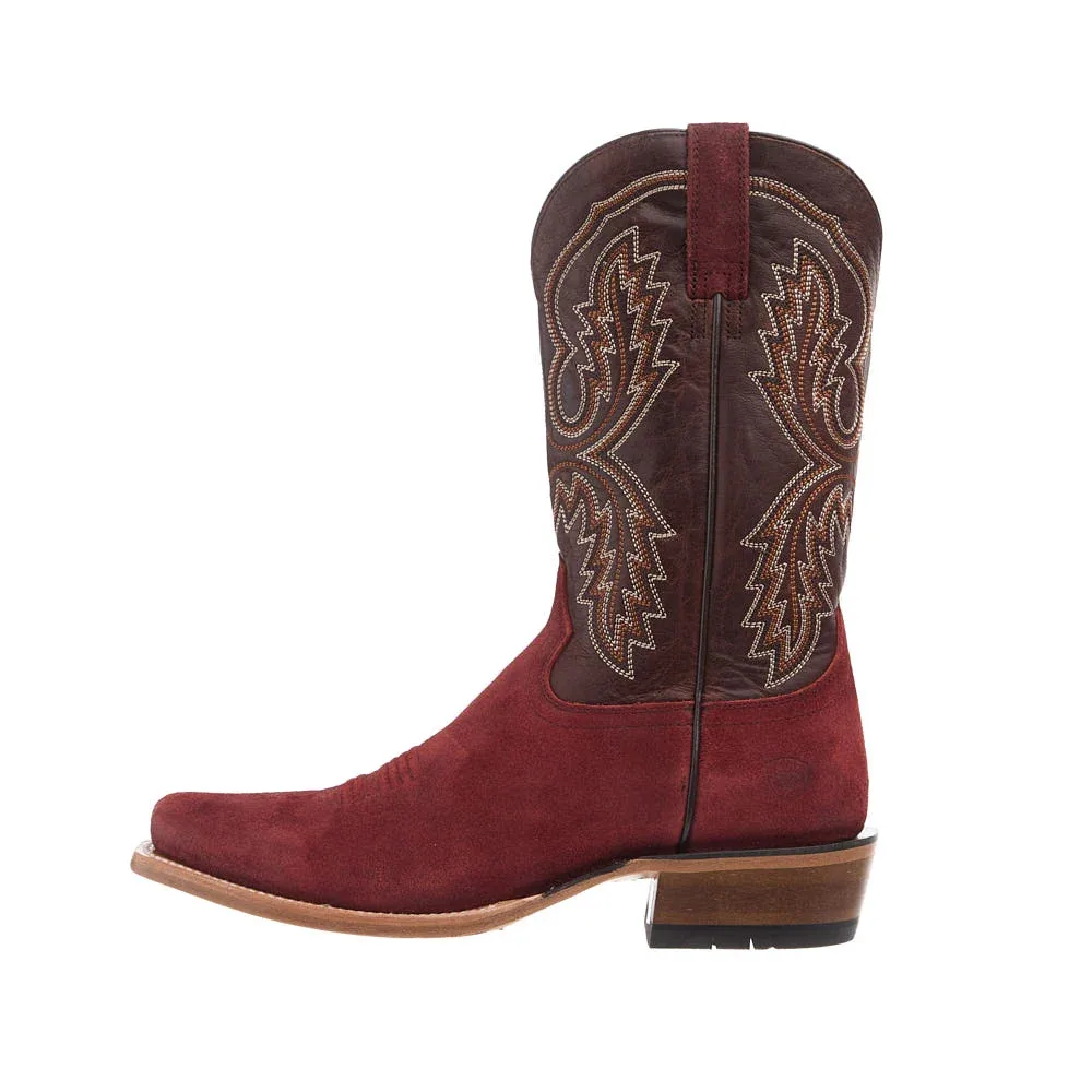 Ariat Men's Futurity Cashout Tuscan Red Vamp 12in Brown Butter Top - Image 2