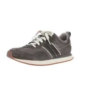 Ariat Men's Ranch Runner Charcoal Grey Hippo Print Charcoal Canvas Casual