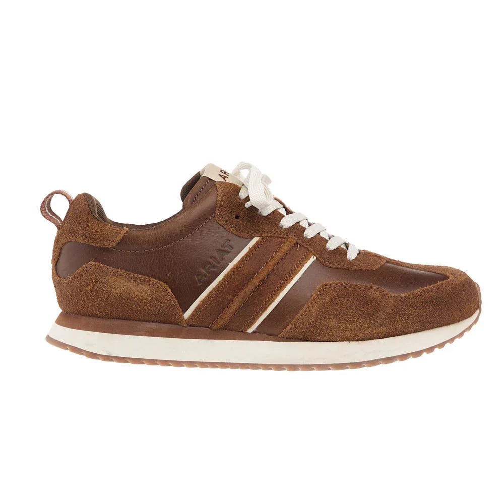 Ariat Men's Ranch Runner Tumble Brown Suede Georgia Clay Casual - Image 2
