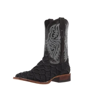 Ariat Men's Riverside Black Bass Print 11in Bayou Black Top