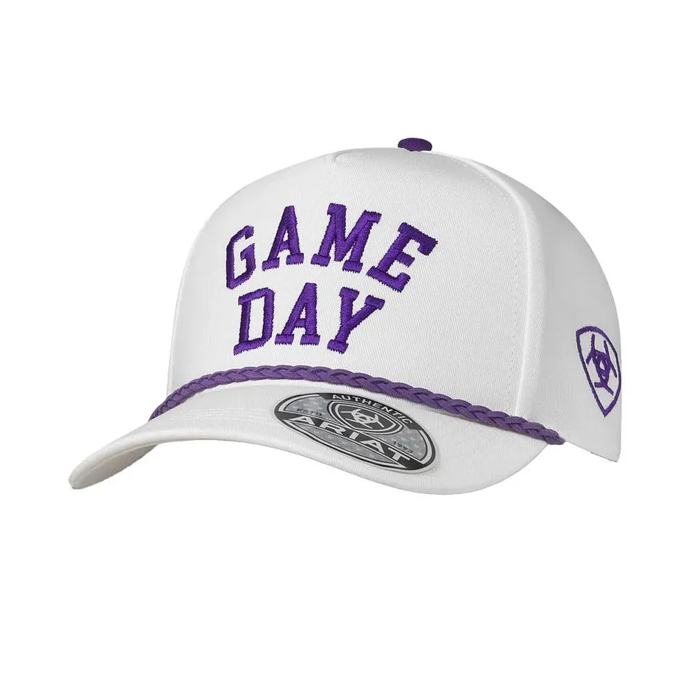 Ariat Purple & White Game Day Cap