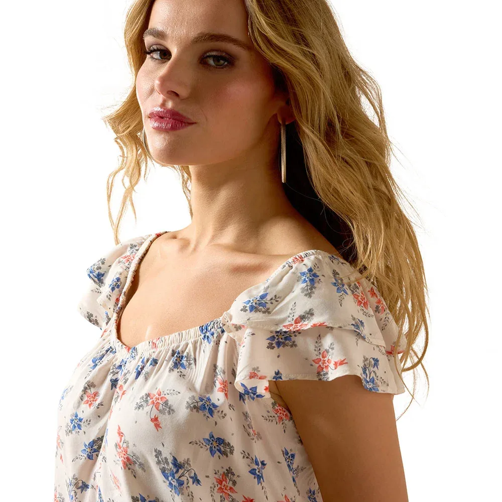 Ariat Women's Floral Print Lynn Top - Image 2