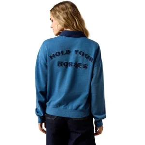 Ariat Women's Indigo Hold Your Horses Sweatshirt