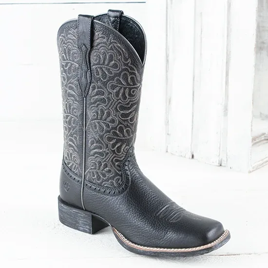 Ariat Womens Remuda Black Square Toe Boot