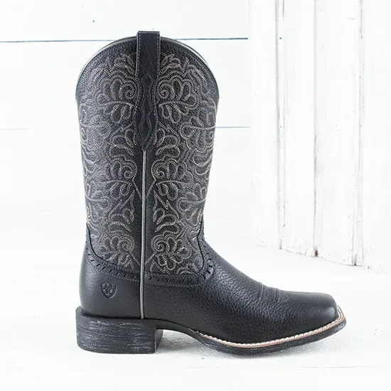 Ariat Womens Remuda Black Square Toe Boot - Image 2