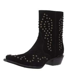 Ariat Women's Siren Black Suede Studded Bootie