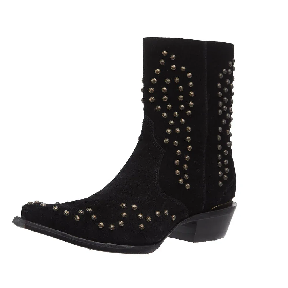 Ariat Women's Siren Black Suede Studded Bootie