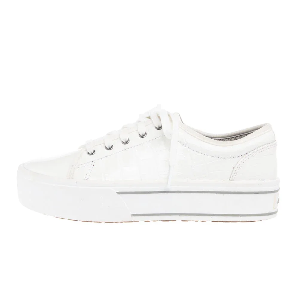 Ariat Women's Skylar Patent White Croc Print Lace Up - Image 2