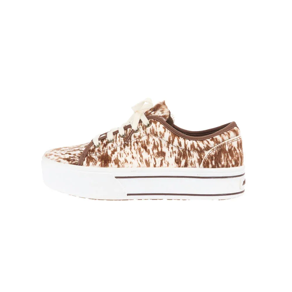 Ariat Women's Skylar Speckled Cow Print Lace Up - Image 2