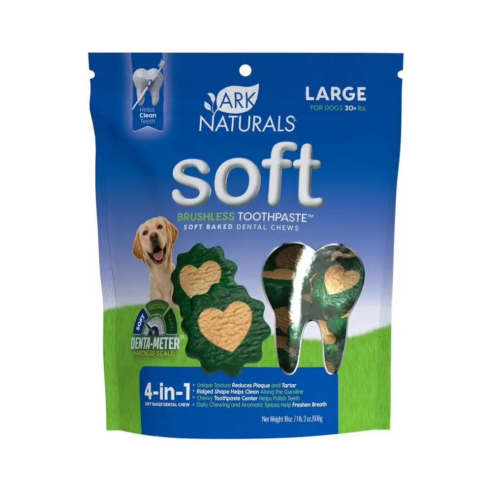 Ark Naturals Soft Brushless Toothpaste — Dental Chews for Senior Dogs