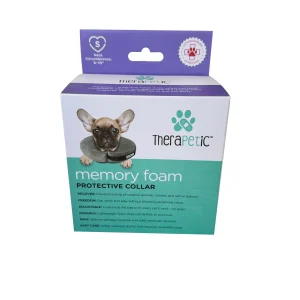 Arlee Pet Products TheraPetic Memory Foam Protective Collar Charcoal 6 - 10 in
