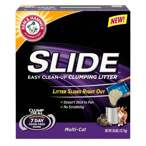 Arm & Hammer Clump & Seal Slide Multi-Cat Cat Litter 28 lb - Image 2