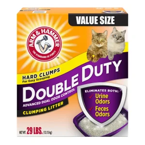Arm & Hammer Double Duty Dual Odor Control Clumping Cat Litter 29lb