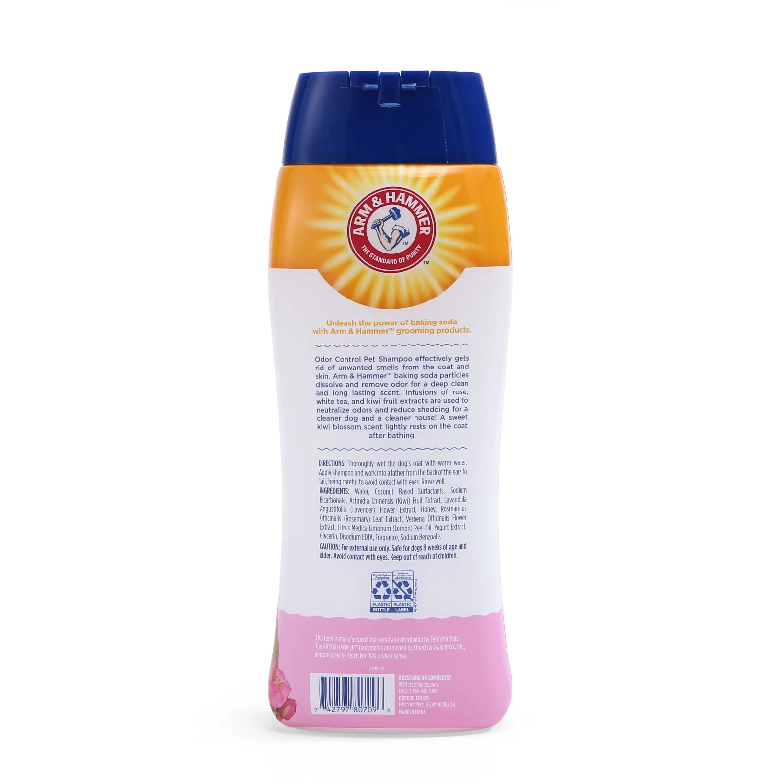 Arm & Hammer for Pets Odor Control Pet Shampoo | Odor Eliminating Dog Shampoo | Great for All Dogs & Puppies, Fresh Kiwi Blossom Scent, 20 oz Bottle - Image 2