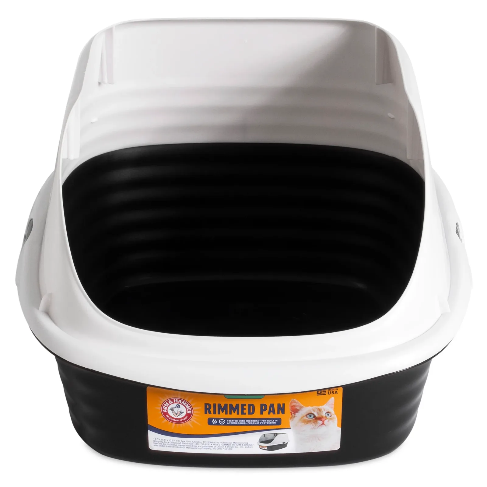 Arm & Hammer Large Rimmed Wave Cat Litter Box - Image 2