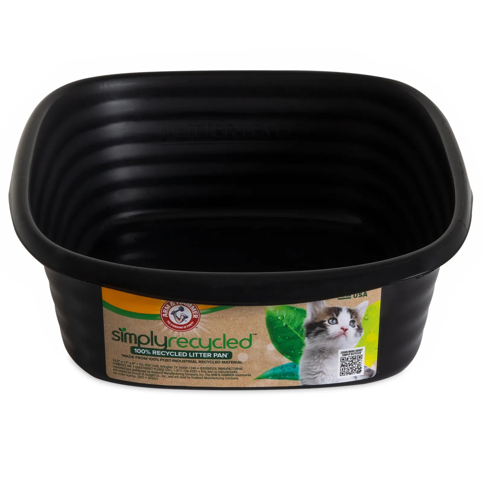 Arm & Hammer SimplyRecycled Wave Cat Litter Box - Image 2