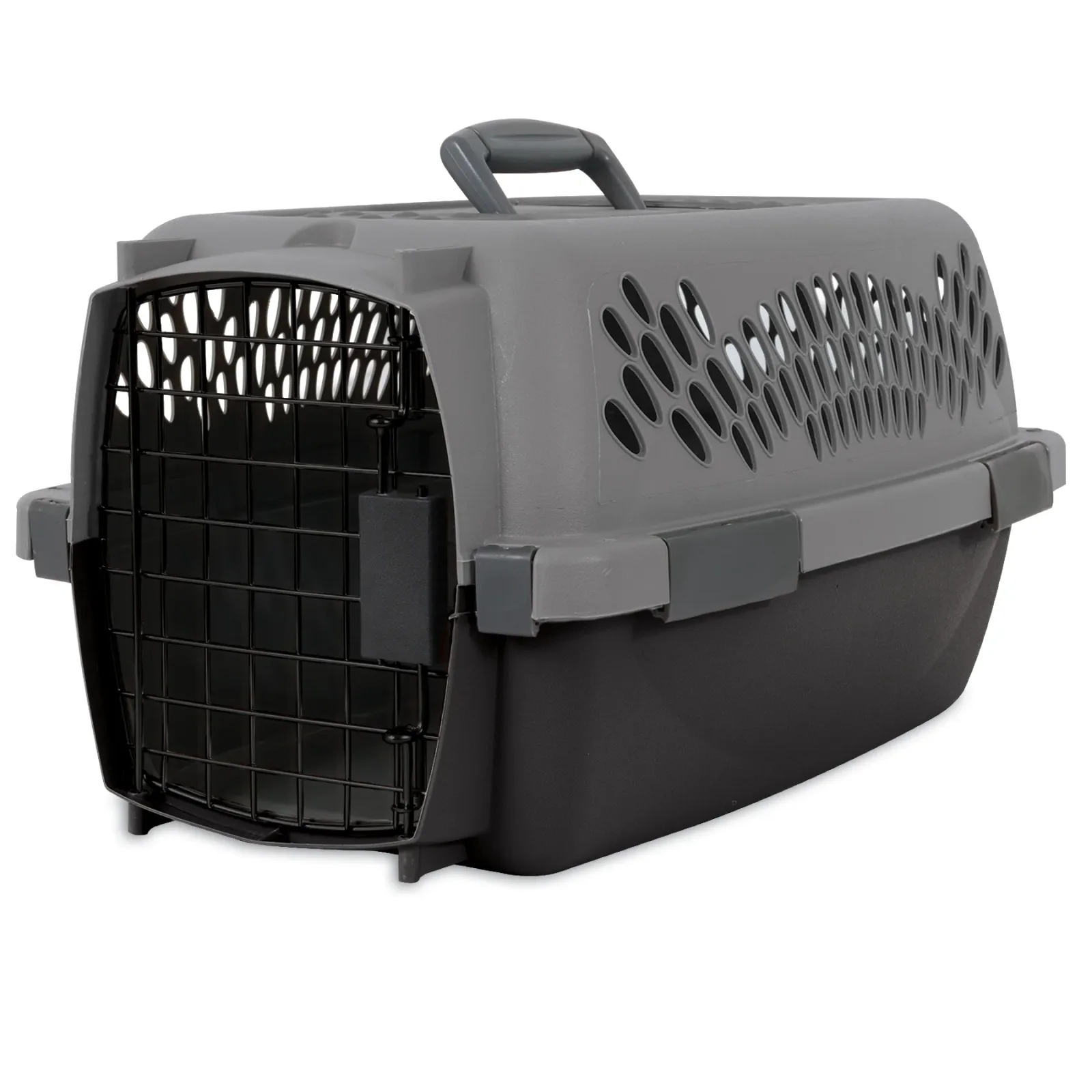 Aspen Porter Traditional Dog Kennel Hard-Sided Light Gray 19 in