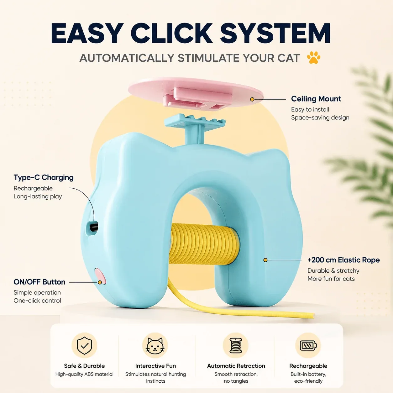 Automatic Moving Feather Cat Toy - Image 2