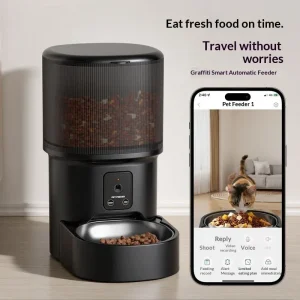 Automatic Pet Feeder with Wi-Fi, Camera & Timed Portions