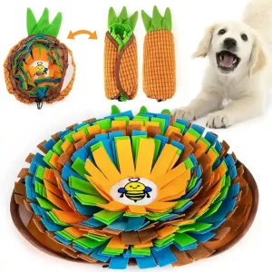 AWOOF Dog Snuffle Mat for Dogs & Cats – Interactive Foraging Nose Work Feeding Game