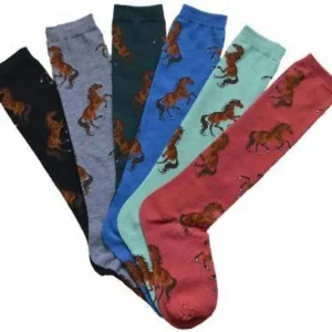 AWST Intl Ladies Lila Bay Horse Knee Socks 6