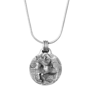 AWST Int'l Lila Jumper Necklace-Silver