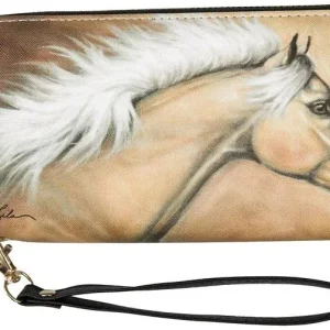 AWST Intl Lila Palomino Clutch Wallet with Wristle