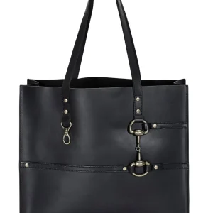 AWST Int'l Snaffle Bit Leather Tote Bag
