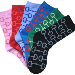 AWST Intl Snaffle Bits Crew Socks 6 Pack