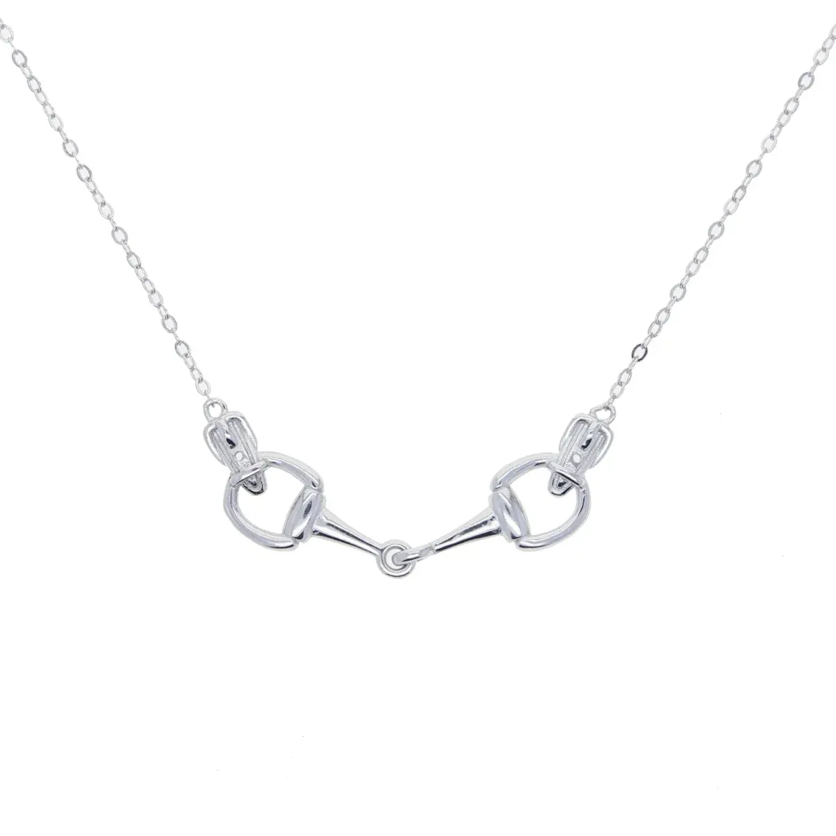 AWST Int'l Sterling Silver Snaffle Bit Necklace - Image 2