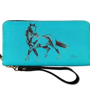 AWST Lila Linear 3-Qtr Horse Wallet