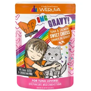 B.F.F. Tuna & Salmon Sweet Cheeks Recipe in Gravy Wet Cat Food