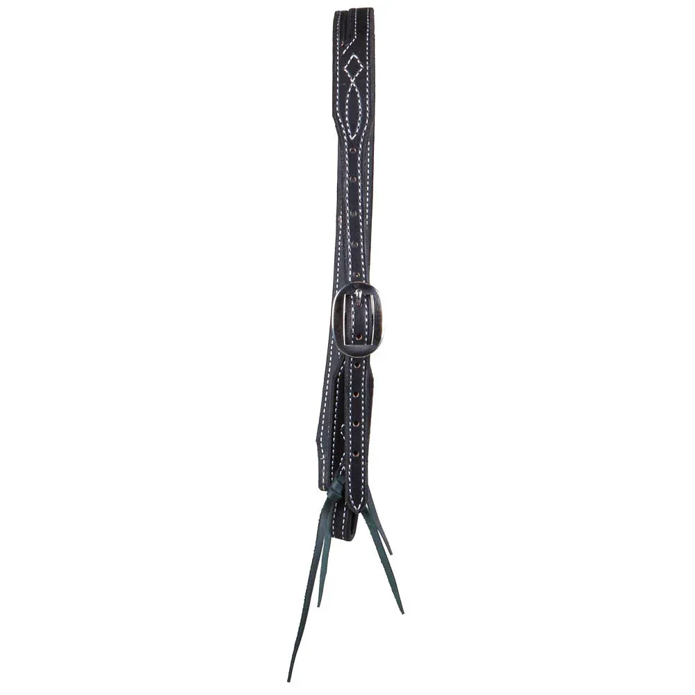 B. Langdon ack Gunslinger Split Ear Headstall with White Thread - Image 2
