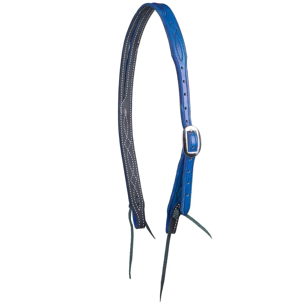 B. Langdon Royal ue Gunslinger Split Ear Headstall with Black Thread