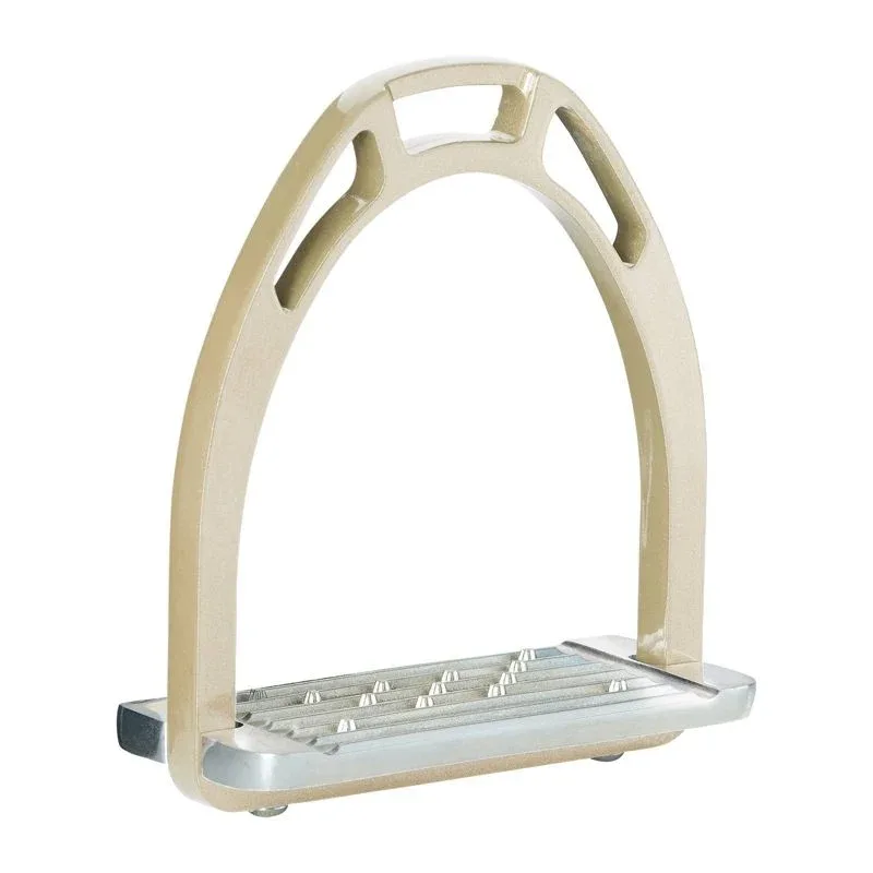 B Vertigo Aluminium Stirrups 4.75 Silver/Black - Image 2