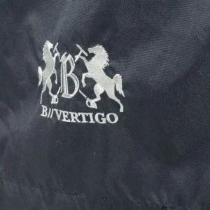 B Vertigo Cascada Box Curtain Navy