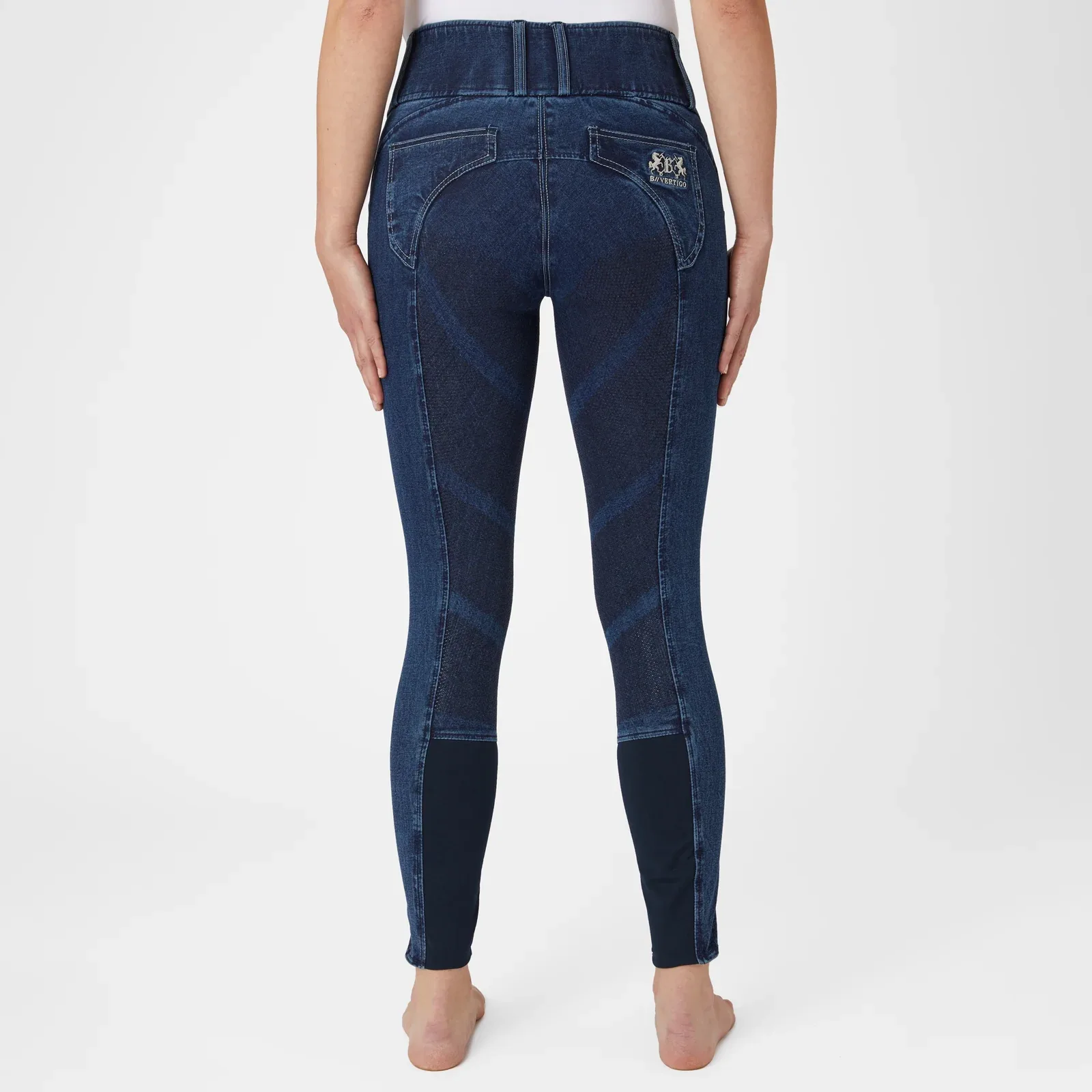 B Vertigo Ladies Dianne Denim Full Seat Breeches - Image 2