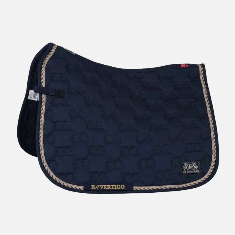 B Vertigo Monaco Dressage Saddlepad Horse Shiitake - Image 2