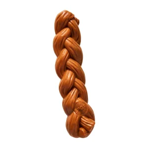Bam-Bone Braid Stick Dog Toy Hickory 7.25 in
