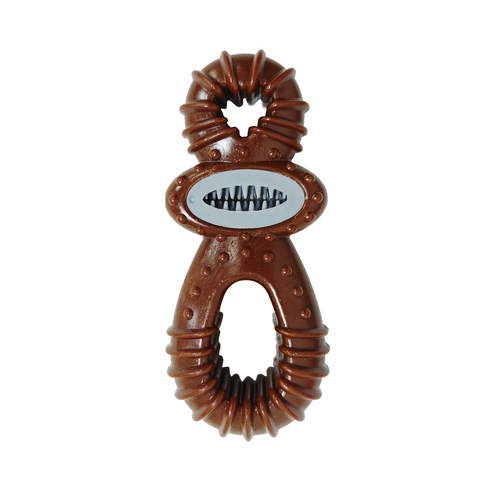 Bam-Bone Dental Dog Toy Pacfier Bison 5.5 in