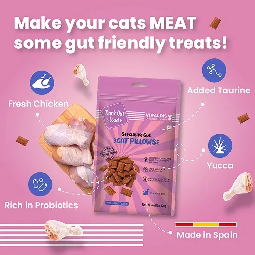 Bark Out Loud by Vivaldis Pillows for Sensitive Gut Cat Treats - Image 2