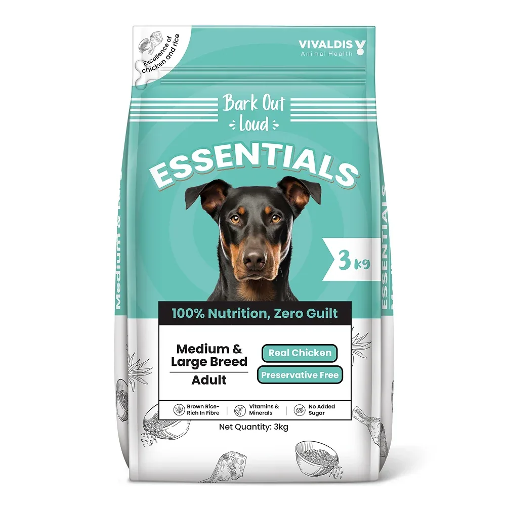 Bark Out Loud Essentials Real Chicken Medium and Large Breed Adult Dog Dry Food - Image 2