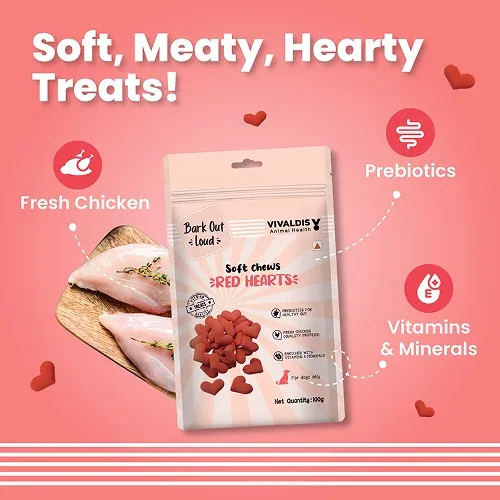 Bark Out Loud Valentine's Special Red Heart Dog Treat - Image 2