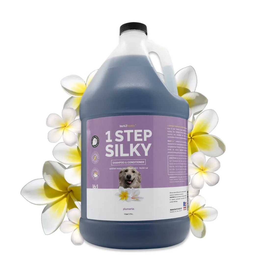 Bark2Basics 1 Step Silky Shampoo + Conditioner, 1 Gallon